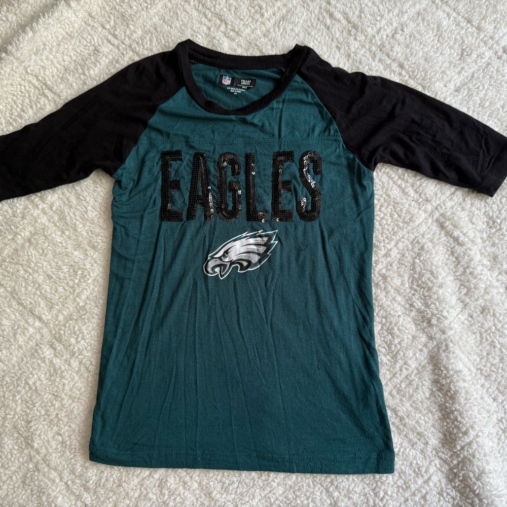 NFL Kids Eagles Tee - Teal & Black